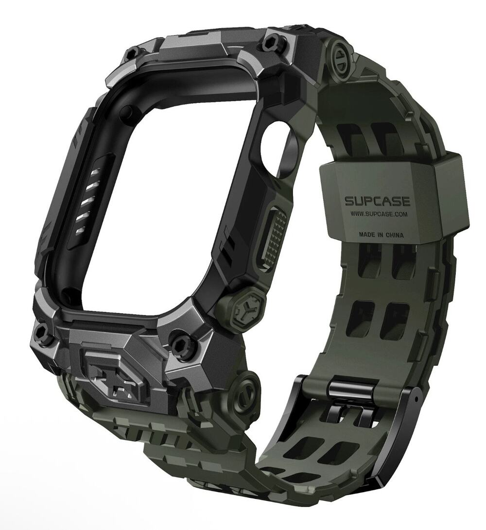 For Apple Watch 10(46mm) SUPCASE Rugged Adjustable Sport Strap Smart Watch Case